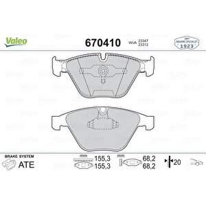 Ön Balata Bmw E90 E91 E92 3 Seri̇si̇ 05 E60 E61 5 Seri̇si̇ 03 E63 E64 E65 E66 E67 E84 E89 Z4 09