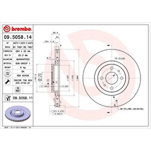 On Fren Diski Fiat Tipo 91 95 Punto 99 12 Coupe 96 00 Alfa Romeo 146 95 01 145 95 01 Lancia Delta Ii 93 99 Dedra 91 99
