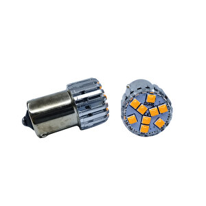 1156 Dekoratif Stop Led Ampul Tek Duy Canbus Turuncu 4w 24v / Laam951-3