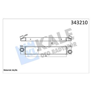 Turbo Radyatörü Intercooler Ducato-boxer-jumper 2.2-2.3-3.0 D 06 740x127x50