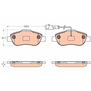 Ön Fren Balatasi Fiat 500 07 Panda 12 1.2 1.3d Mtj