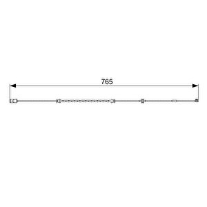 Ön Fren Balata Fi̇şi̇ İkaz Kablosu Astra G 99-05 Zafira 99-05 768mm