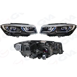 Komple Far Sol Sag Set Hali̇nde Beyinler Uzerinde Tak Calistir Bmw G20 2017