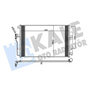 Klima Radyatoru Mercedes Sprinter B906 B907 B910 . Vw Crafter 30-35-50