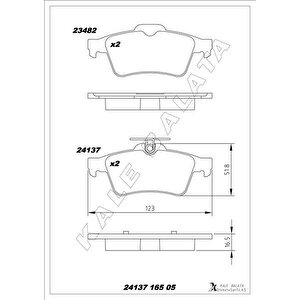 Arka Balata Focus Ii Cmax 03 Connect 02 Laguna Iii 07 Opel Vectra C 02 Signum 03 Citroen C5 08 Peugeot P508 10 18 1647875980-4254.a8