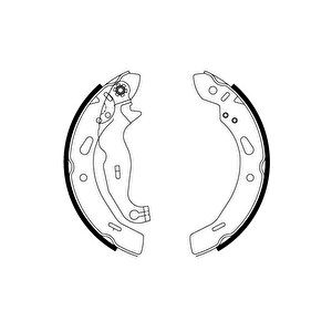 Arka Pabuç Balata Fiesta Vi 1.25-1.4-1.6tdci̇ 08 Mazda 2 1.3 1.4 1.5 1.6mzr 08 200x32