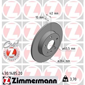 Arka Fren Aynasi Astra H-combo C 02 Meriva A-b 03 Astra G 1.8-2.0 98 Zafira A 264x10x5dl