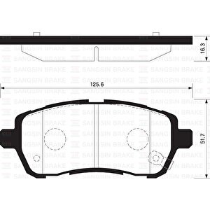 Ön Fren Balata Daihatsu Materia 1.3l 1.5l K3-ve 3sz-ve M401 M412 06- / Sirion 1.0l 1.3l M300 M301 0 6- / Suzuki Swift 1.2l K12b Azg412 12-