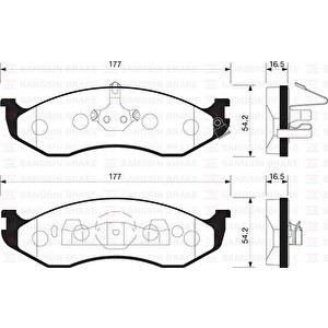 Ön Fren Balata Jeep Grand Cherokee I 4.0l 5.2l 91-99 . Wrangler 96-07
