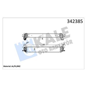Turbo Radyatörü Intercooler Laguna Coupe-laguna Iii-latitude 1.5 Dci Al-pl-brz