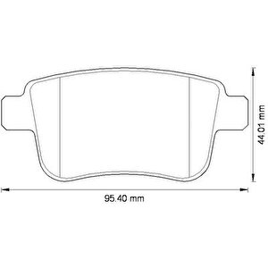 Fren Balatasi Arka Mercedes Citan W415 12 . Renault Kangoo Ii 09