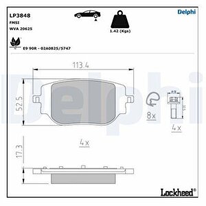 Arka Fren Balatasi Otomati̇k El Freni̇ Zafira Life 19 Vivaro C 19 Jumpy Iii 16 Expert 16 Toyota Proace 16 294 Mm