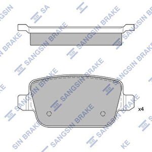 Arka Fren Balata Land Rover Freelander 06- / Ford Mondeo Iv 07- / Focus Ii. Galaxy Ii. S-max / Vol Vo S80 10- . Xc70 07-