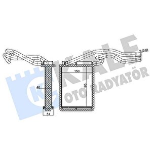 Kalorifer Radyatoru Fiesta V 01 08 Fusion 01 12 Mazda Ii 121
