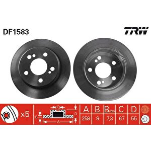 Fren Diski Arka Mercedes W201 W202 W124 C124