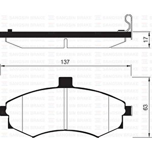 Ön Fren Balata Hyundai Matrix 1.5l D4fa Crdi Dizel 05- / Elantra 1.6l Benzinli 01-03 - Tepeli Tip