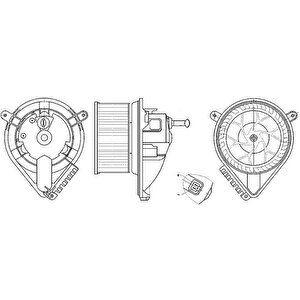 Kalorifer Motoru Mercedes Sprinter B901 B905 . Vw Lt 28-35-46 Klimasiz