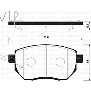 Ön Fren Balata Nissan Murano 3.5l Vq35 Z50 03-08 / Infiniti Fx35 Fx45 02-