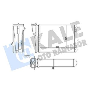 Kalori̇fer Citro N C3 Iii-peugeot 2008 I-208 I Kalori̇fer Al/mknk 200x157x42