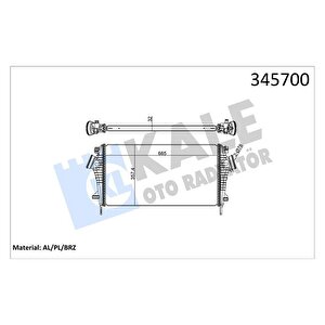 Turbo Radyatörü Intercooler Insignia A 09 17 1.6 Cdti Let-dth-dtj 2.0 Dth-nft-nht-dtr Al/pl/brz 2.8 Net-ner 665x361.7x32