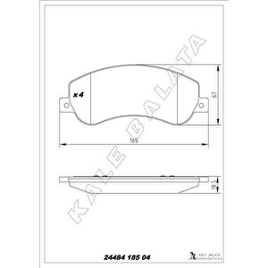 On Fren Balatasi Transit V348 06 14 A.ceker 11 / Vw Amarok 2.0tdi 10 Fi̇şssi̇z