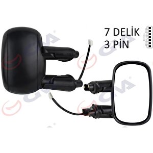 Diş Di̇ki̇z Aynasi Sag Elektri̇kli̇ Astarli Fiat Doblo 00 10 Konveks 3 Fi̇ş Vm-666ehpr