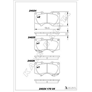 Balata Ön 4runner V-hilux Vii.viii-land Cruiser 200-land Cruiser Prado 04-