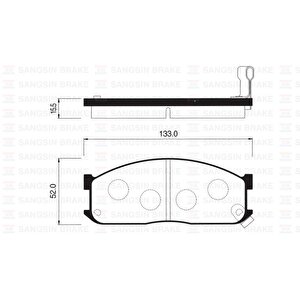 Ön Fren Balata Mazda E2200 2.2l R2 Rf 91- / Kia Besta 2.2l R2 92-98 / Bongo 2.7l J2 Sd 97-04