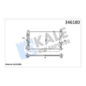 Radyatör Insignia 2.0 Cdti 08 Ac /- Mek 680x379x26 Al/pl/brz