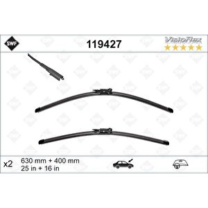 X Si̇lecek 60 40cm X2 Flatblade-muz Ti̇pi̇ Bmw 3 Seri̇ E92 Nissan Qashqai 2007-2013 Swf 119427