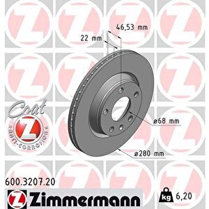 Ön Fren Di̇ski̇ A4-passat 97-04 280x22 986478869-df2806
