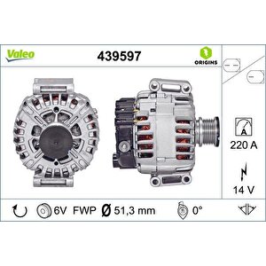 Alternator 14v 220a Mercedes Sprinter B906 06 09