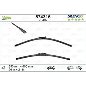 X Si̇lecek Silencio 65 60 X2 Flatblade-muz Ti̇pi̇ Vm407 Mercedes Vaneo 02-05 119388 Biyikli