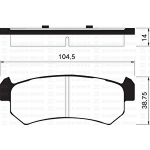 Arka Balata Lacetti 1.4-1.6-1.8 04 Nubira 1.4-1.6-1.8 2.0 04 Gdb3348