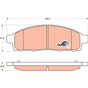 Ön Balata L200 Pi̇ck-up 2.5di-d Kbt-kat 05-10 L200 2.5di-d 07-10
