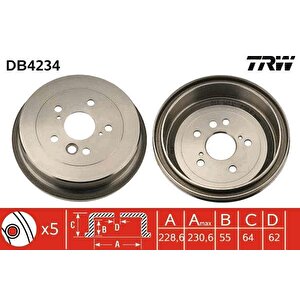 Fren Kampanasi Arka Rav 4 I 2.0 16v/cabrio 2.0 16v 94-00 Rav 4 Ii 1.8 Vvti/2.0 D-4d 4wd/2.0 Vvti 4wd