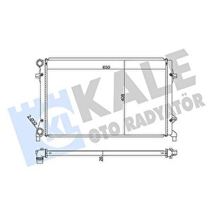 Su Radyatörü Audi A3-seat Altea-leon-toledo Iii-skoda Octavia-yeti-vw Caddy Iii-eos-golf V-vi-jetta Iii-passat-touran 1.4 1.6 2.0 Fsi 03 At Mt Ac Nac Brazing 648x408x26 1k0121251dl-1k0121251ap
