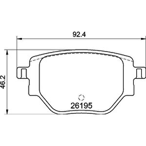 Arka Fren Balatasi Corsa F 19 C4 20 2008 19 208 19 249 Mm