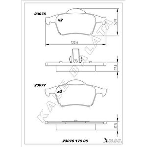 Arka Balata Volvo S60 2000-2010 S80 1998-2006 V70 97-07 Xc70 97-07 S70 97-00