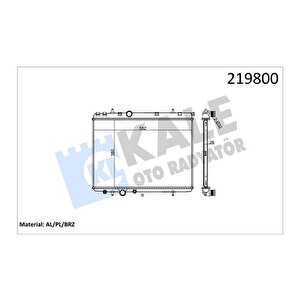 Radyatör P206-p307-xsara 2.0i 16v 1 Sira Alb Si̇stem Tahliye Musluklu