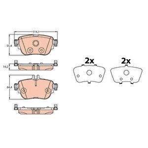 Fren Balatasi Arka Mercedes C257 W213 S213 C238 A238