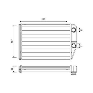 Kalori̇fer Radyatörü Peugeot Boxer Iii Citroen Jumper Fiat Ducato Iii 06 230x163x26