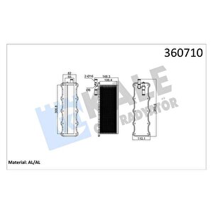 Intercooler Audi A3 1.4tfsi-seat Ibiza-leon Skoda Fabia-octavia-volkswagen Polo-jetta 1.2tsi Cjza -g Olf Vi-vii-passat-tiguan 1.4tsi 15 20 Chpa Cpta Plaka Ti̇pi̇ Brazing Al-al 55mm Turbo Radyatörü