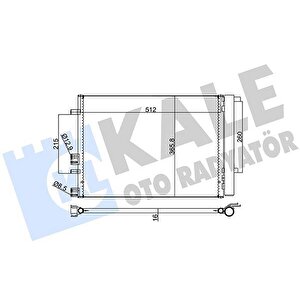 Kli̇ma Kondenseri̇ Hyundai İ20 Al/al 359x328x16
