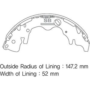 Arka Kampana Pabuç Balata Hyundai Starex 2.5l D4bh Tc. Tci Panelvan 03-08 / H-1 2.5l D4cb 08-