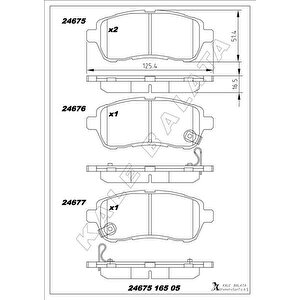Ön Balata Fiesta Vi 1.4-1.4tdci̇ 1.6 Tdci 08 Swift 10 Justy 07 Mazda Ii 07 Sirion 08