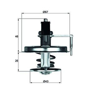 Termostat 84 C Mercedes S-class M116 M117 W126 C126