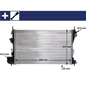 Radyatör Vectra C-signum 1.6-1.8 16v 02 Ac Kli̇masiz Mek 650x405x23 8mk376771201