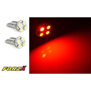 Led Ampül 12v.4 Lü Smd B.di̇psi̇z Kirmizi