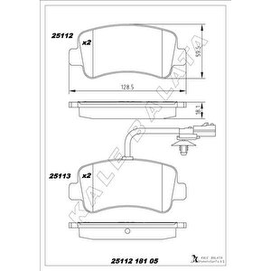 Arka Balata Master Iii 10 Movano 10 2.3 Dci̇ Cdti̇ Tek Teker 440601186r-440604591r